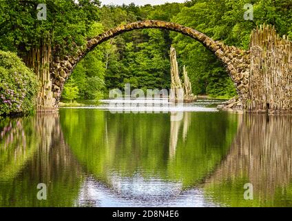 Beautiful old bridge photograph cropped from the original image by Kathleen Handrich and available on the public domain site Pixabay Stock Photo