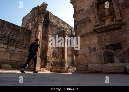 Dabhoi, The town, and its surroundings were under Chavda and later under Chaulukya rulers who built a few buildings and temples in the ninth century. Stock Photo