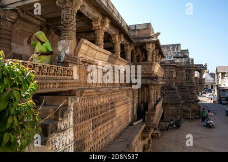 Dabhoi, The town, and its surroundings were under Chavda and later under Chaulukya rulers who built a few buildings and temples in the ninth century. Stock Photo