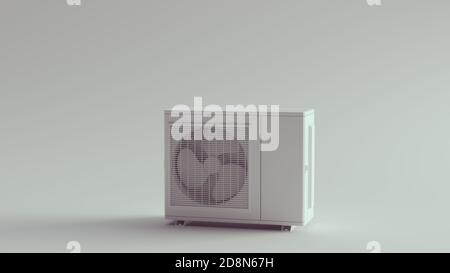 White Industrial Office Air Conditioner 3d illustration Stock Photo