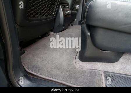 Car inside, passenger foot mat Stock Photo - Alamy