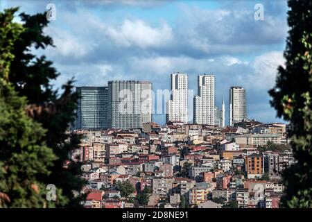 Pierre Loti Hill is a hill located in Eyüp district of Istanbul, where the spectacular Golden Horn view can be watched. It is named after Louis Marie Stock Photo