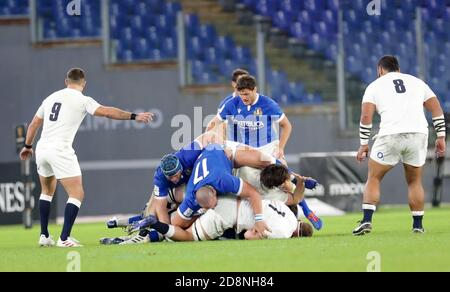 Rome, Italy. 31st Oct, 2020. ruck Italy during Italy vs England, Rugby Six Nations match in rome, Italy, October 31 2020 Credit: Independent Photo Agency/Alamy Live News Stock Photo
