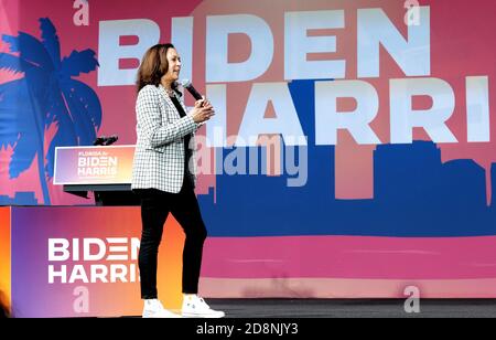 Miami, United States. 31st Oct, 2020. Kamala Harris candidate for Vice ...