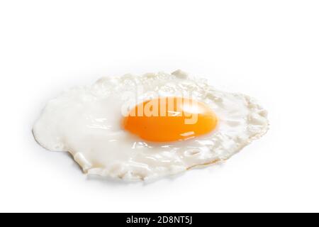 fried egg isolated on white background,breakfast,egg Stock Photo