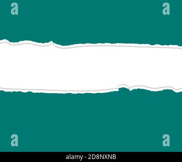 Ripped paper. Torn, ripped pieces. Vector illustration. Stock Vector