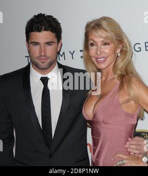 Brody Jenner & Linda Thompson arrives at 17th Annual Race To Erase Hyatt Regency Century Plaza on 5/7/2010 in LA, California. Stock Photo