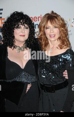 Ann Wilson and Nancy Wilson arrives at 17th Annual Race To Erase Hyatt Regency Century Plaza on 5/7/2010 in LA, California. Stock Photo