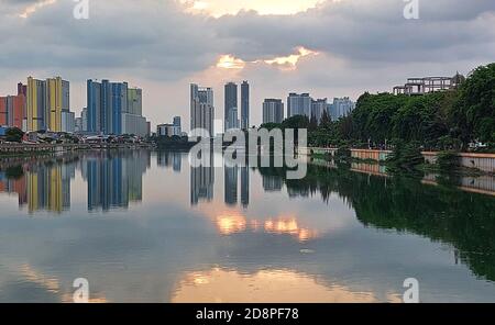 Danau Sunter Lake, Jakarta City, Indonesia Stock Photo