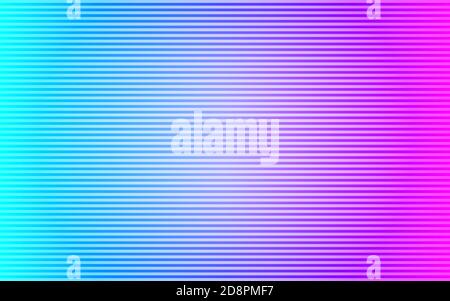 Abstract striped lined horizontal glowing background. Scan screen. Technological color futuristic background Stock Vector