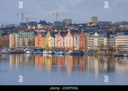 STOCKHOLM, SWEDEN - MARCH 09, 2019: Modern Stockholm on a March day Stock Photo