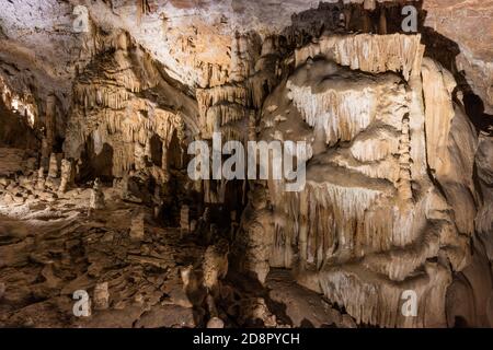 Beautiful Jura natural underground caves in France Stock Photo