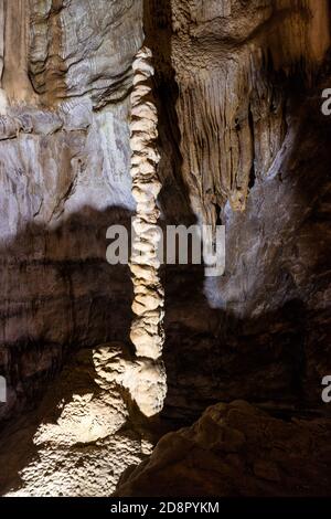 Beautiful Jura natural underground caves in France Stock Photo