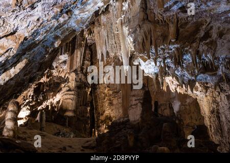 Beautiful Jura natural underground caves in France Stock Photo