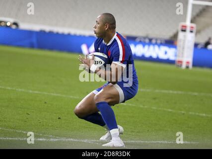 Gael Fickou of France during the Guinness Six Nations 2020, rugby union match between France and Ireland on October 31, 2020 at Stade de France in S C Stock Photo