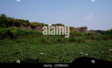 a long view of Kalaburagi (14th century) fort, Kalaburagi, Karnataka/India-October, 30.2020 Stock Photo