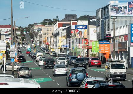 Adelaide Road, Newtown, Wellington, North Island, New Zealand Stock Photo