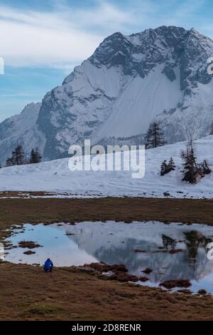 October trekking in the mountains of Val Pesarina, Friuli-Venezia Giulia.