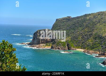 Knysna Heads in the Garden Route, South Africa is among the top attractions in the country Stock Photo