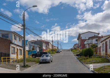 Cityscape of Punta Arenas, Magallanes Region, Chile Stock Photo