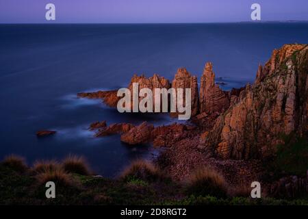 Famous Pinnacles in the first light of the early day. Stock Photo