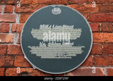 Georgian town house formerly known as the Country Club, Lion Street, Brecon, Brecknockshire, Powys, Wales, Great Britain, United Kingdom, UK, Europe Stock Photo