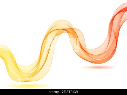 Red and yellow abstract soft gradient color rendering, Satin futuristic beautiful smoke shadow, Modern, bright. eps 10 Stock Vector