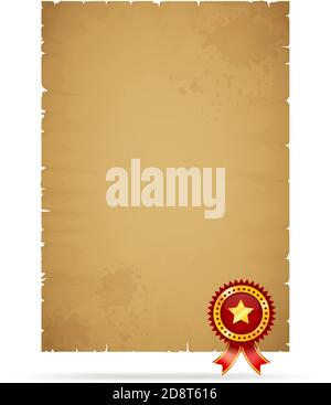 Old paper page Stock Vector