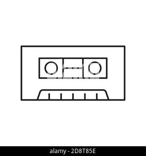 video cassette icon element of movie icon for mobile concept and web apps. Thin line video cassette icon can be used for web and mobile. Premium icon Stock Vector
