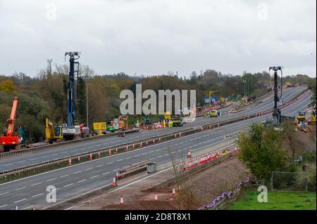 Slough UK. The M4 between Junction 5 Langley and Junction 7