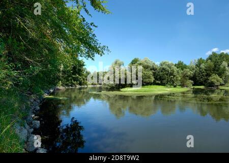 Bereguardo  (Pv),Italy, the river Ticino Stock Photo