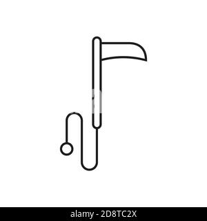 ninja braid icon element of weapon icon for mobile concept and web apps. Thin line ninja braid icon can be used for web and mobile. Premium icon on Stock Vector