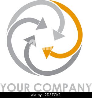 Vector sign arrows in rotation Stock Vector