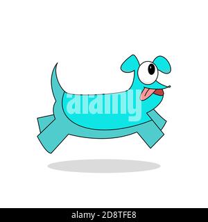 Dog from the game among us. Vector illustration Stock Vector