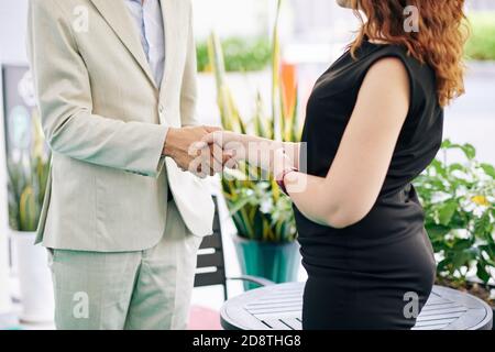 Business people shaking hands Stock Photo