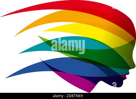 Vector sign girl fast in the wind Stock Vector