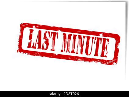Vector stamp Last Minute Stock Vector