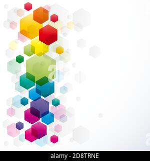 Vector background with hexagons Stock Vector