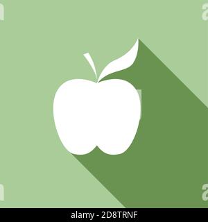 apple. Vector in flat design Stock Vector