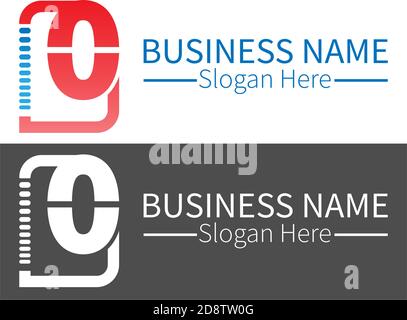 Number 0  logo icon in squares design vector Stock Vector