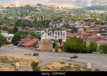 Divrigi, Sivas/Turkey- September 19 2020: Panoramic view of city in the daytime Stock Photo