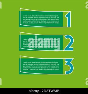 Vector faq labels, three options Stock Vector