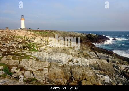 Sule Skerry Lighthouse Stock Photo