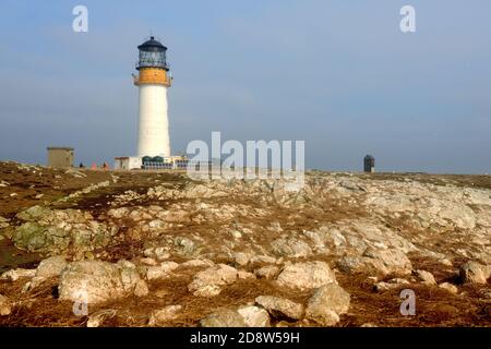 Sule Skerry Lighthouse Stock Photo