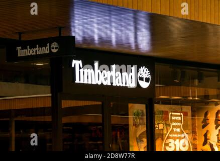 ROTTERDAM, NETHERLANDS : Timberland store in Rotterdam. Timberland is an American manufacturer and retailer Stock Photo