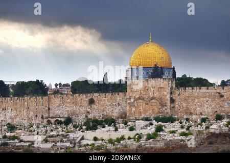 East side of the temple mount Stock Photo