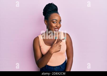 Side view girl wearing sleeveless hi-res stock photography and