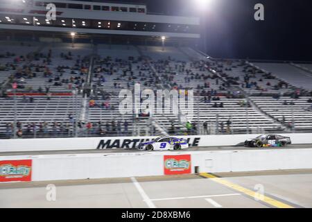 Martinsville, Virginia, USA. 1st Nov, 2020. Chase Elliott (9) wins the Xfinity 500 at Martinsville Speedway in Martinsville, Virginia. Credit: Stephen A. Arce/ASP/ZUMA Wire/Alamy Live News Stock Photo