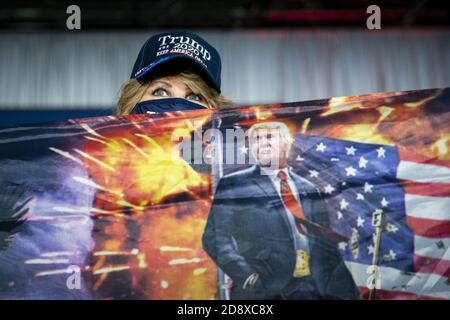Ivanka Trump Rally President Donald Trump dances at a campaign rally at the Shoemaker ...