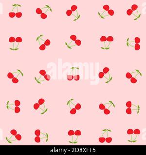 Illustration vector design of cherry Stock Vector